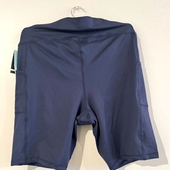 ID Ideology Women's Pull On Bicycle Shorts Blue, two side pockets - Picture 9 of 9